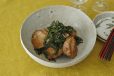 鶏肉と春菊のソテー