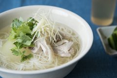 鶏肉と冬瓜の冷やしそうめん