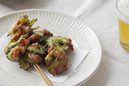 ゴーヤと薄切り豚の唐揚げ