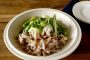 豚肉と茹で野菜のオイスターソースがけ