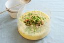 豆腐と鶏挽肉の大鉢茶碗蒸し